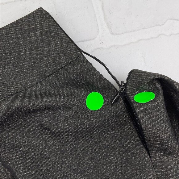 Le Suit  Women 4 Black White Flecked Peplum Polyester Classic Career Party Flaws - Picture 13 of 16